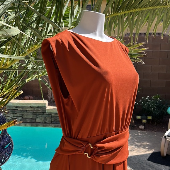 NWT ZARA BELTED MODI DRESS - XL - Picture 2 of 8